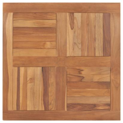 Blat de masă pătrat, 80 x 80 x 2,5 cm, lemn masiv de tec  GartenMobel Dekor