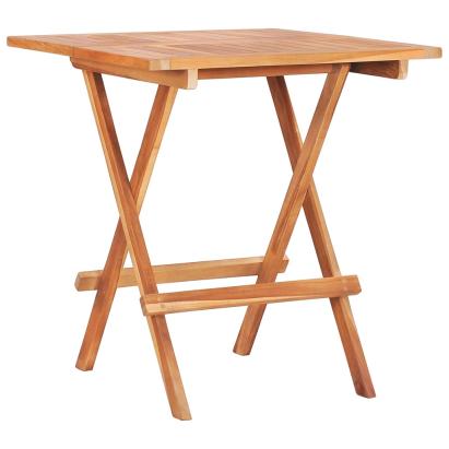 Masă de bistro pliabilă, 60 x 60 x 65 cm, lemn masiv de tec GartenMobel Dekor