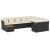 Set canapele de grădină cu perne, 10 piese, negru, poliratan GartenMobel Dekor