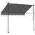 Copertină retractabilă, antracit, 250x150 cm, țesătură și oțel GartenMobel Dekor
