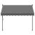 Copertină retractabilă, antracit, 250x150 cm, țesătură și oțel GartenMobel Dekor