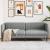 Canapea cu 3 locuri, gri deschis, material textil GartenMobel Dekor
