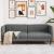 Canapea cu 3 locuri, gri închis, material textil GartenMobel Dekor