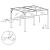 Pergolă de grădină cu acoperiș retractabil, antracit, 3 x 3 m GartenMobel Dekor