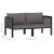 Canapea cu 2 locuri, cu perne, antracit, poliratan GartenMobel Dekor