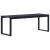 Bancă de grădină, negru, 120,5 cm, placă PS GartenMobel Dekor