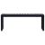 Bancă de grădină, negru, 120,5 cm, placă PS GartenMobel Dekor