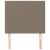 Tăblii de pat, 2 buc, gri taupe, 100x5x78/88 cm, textil GartenMobel Dekor