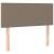 Pat box spring cu saltea, gri taupe, 90x200 cm, textil GartenMobel Dekor