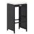 Set mobilier de bar de exterior, negru, poliratan GartenMobel Dekor