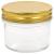 Borcane din sticlă pentru gem cu capac auriu 24 buc. 110 ml GartenMobel Dekor