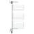 Coș sârmă bucătărie retractabil 3 niveluri argintiu 47x25x56 cm GartenMobel Dekor