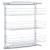 Coș sârmă bucătărie retractabil 3 niveluri argintiu 47x25x56 cm GartenMobel Dekor