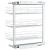 Coș sârmă bucătărie retractabil 3 niveluri argintiu 47x25x56 cm GartenMobel Dekor