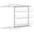 Coș sârmă bucătărie retractabil 3 niveluri argintiu 47x25x56 cm GartenMobel Dekor