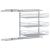 Coș sârmă bucătărie retractabil 3 niveluri argintiu 47x35x56 cm GartenMobel Dekor
