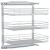 Coș sârmă bucătărie retractabil 3 niveluri argintiu 47x35x56 cm GartenMobel Dekor