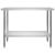 Masă de lucru bucătărie, 120 x 60 x 85 cm, oțel inoxidabil GartenMobel Dekor