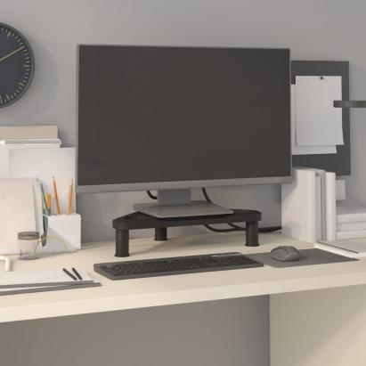 Suport de colț pentru monitor, negru, 49x28x10,5 cm GartenMobel Dekor