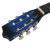 Set chitară acustică cu egalizator, 12 piese 6 corzi, albastru    GartenMobel Dekor