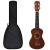 Set ukulele soprano, cu husă, pentru copii, natural, 21" GartenMobel Dekor