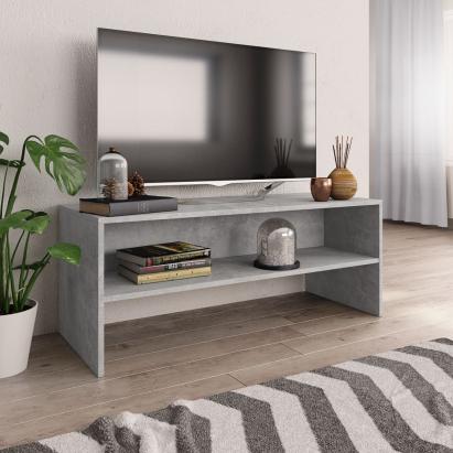 Comodă TV, gri beton, 100 x 40 x 40 cm, PAL   GartenMobel Dekor