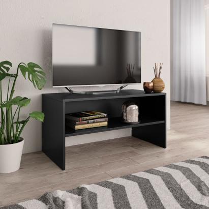 Comodă TV, negru, 80x40x40 cm, PAL    GartenMobel Dekor