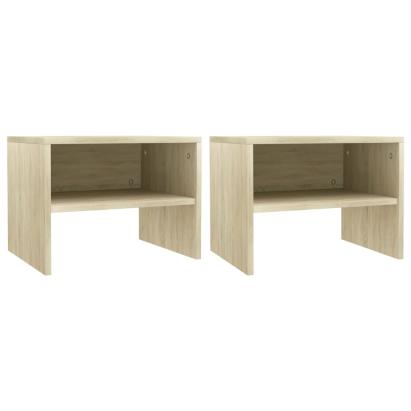 Noptiere, 2 buc., stejar Sonoma, 40 x 30 x 30  cm, PAL    GartenMobel Dekor
