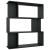 Bibliotecă/Separator cameră, negru, 80x24x96 cm, PAL   GartenMobel Dekor