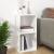 Cutie de depozitare viniluri, alb extralucios, 71x34x36 cm lemn GartenMobel Dekor