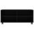 Comodă TV cu rotile, negru, 90x35x35, PAL   GartenMobel Dekor