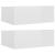 Noptiere suspendate, 2 buc., alb extralucios, 40x30x15 cm, PAL GartenMobel Dekor