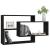 Rafturi de perete, negru, 104x20x58,5 cm, PAL GartenMobel Dekor