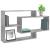 Rafturi de perete, gri beton, 104x20x58,5 cm, PAL GartenMobel Dekor