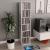 Dulap CD-uri, gri beton, 21x20x88 cm, lemn compozit GartenMobel Dekor