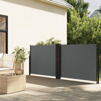 Copertină laterală retractabilă, antracit, 140x1200 cm GartenMobel Dekor