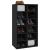 Pantofar, negru, 54x34x100,5 cm, lemn compozit GartenMobel Dekor