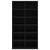 Pantofar, negru, 54x34x100,5 cm, lemn compozit GartenMobel Dekor