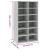 Pantofar, gri beton, 54x34x100,5 cm, lemn compozit GartenMobel Dekor