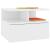 Noptiere suspendate, 2 buc., alb, 40x31x27 cm, PAL      GartenMobel Dekor