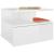 Noptiere suspendate, 2 buc., alb extralucios, 40x31x27 cm, PAL GartenMobel Dekor