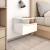 Noptiere suspendate, 2 buc., alb extralucios, 40x31x27 cm, PAL GartenMobel Dekor