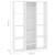 Separator cameră/Bibliotecă, alb, 100x24x140 cm, PAL  GartenMobel Dekor