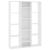 Separator cameră/Bibliotecă, alb, 100x24x140 cm, PAL  GartenMobel Dekor