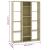 Separator cameră/Bibliotecă, stejar sonoma, 100x24x140 cm, PAL  GartenMobel Dekor