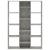 Separator cameră/Bibliotecă, gri beton, 100x24x140 cm, PAL GartenMobel Dekor