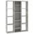Separator cameră/Bibliotecă, gri beton, 100x24x140 cm, PAL GartenMobel Dekor