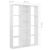Separator cameră/Bibliotecă alb extralucios 100x24x140 cm PAL GartenMobel Dekor