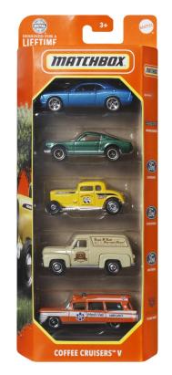 MATCHBOX SET 5 MASINUTE METALICE COFFEE CRUISERS V SCARA 1:64 SuperHeroes ToysZone