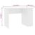 Birou, alb, 110 x 60 x 73 cm, PAL   GartenMobel Dekor